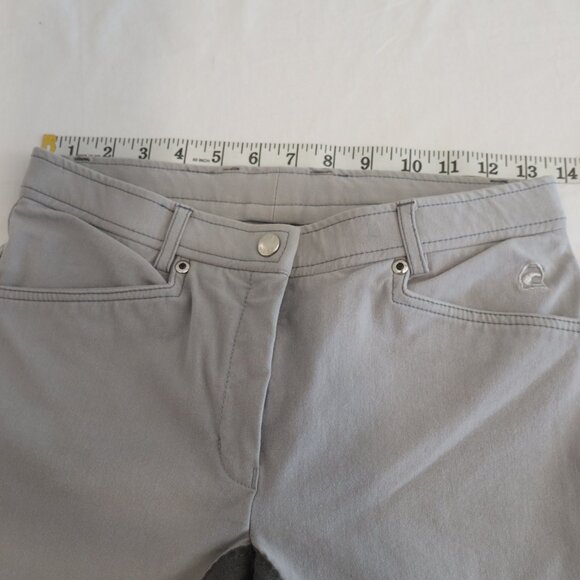 Cavallo Corona Womens Full Seat Breeches Gray Silver Embroidered Pockets Size 26 - Picture 6 of 9